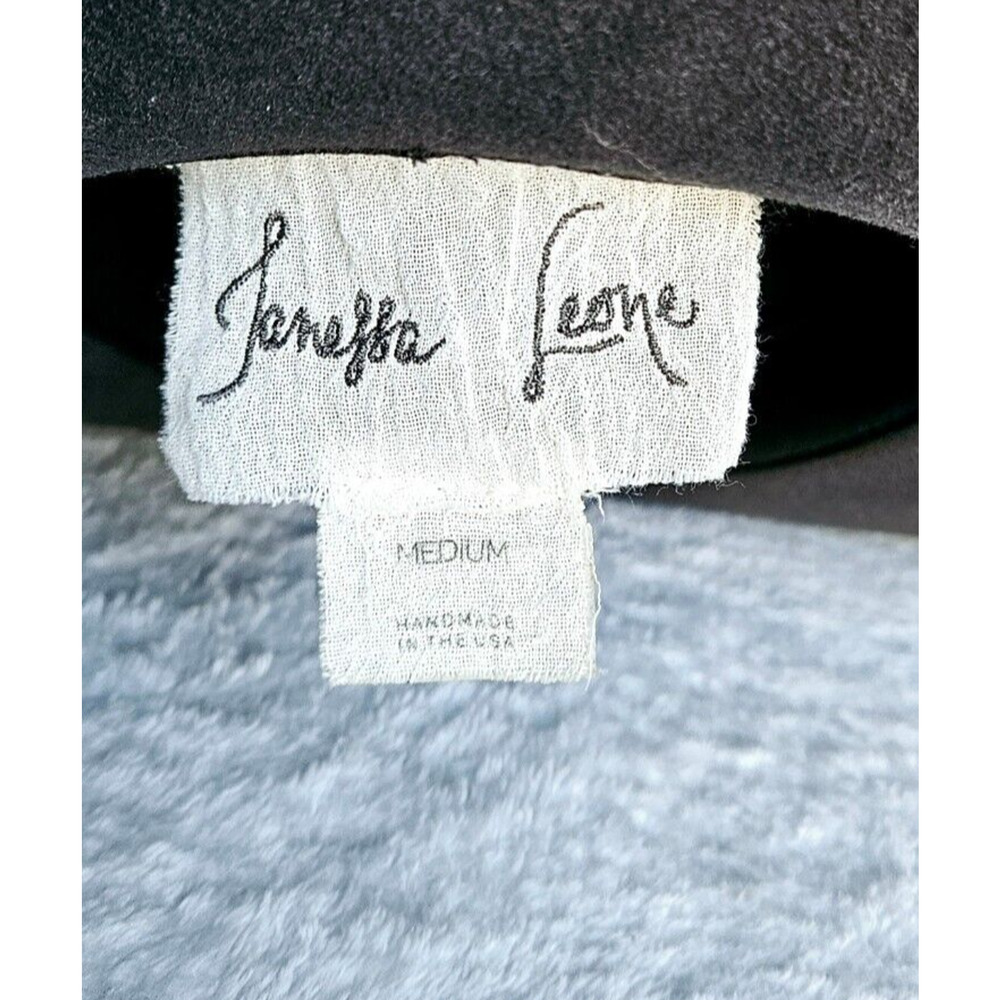 JANESSA LEONE goop fave! wool felt suede-band travel intermix fedora hat $310 m - Picture 10 of 11